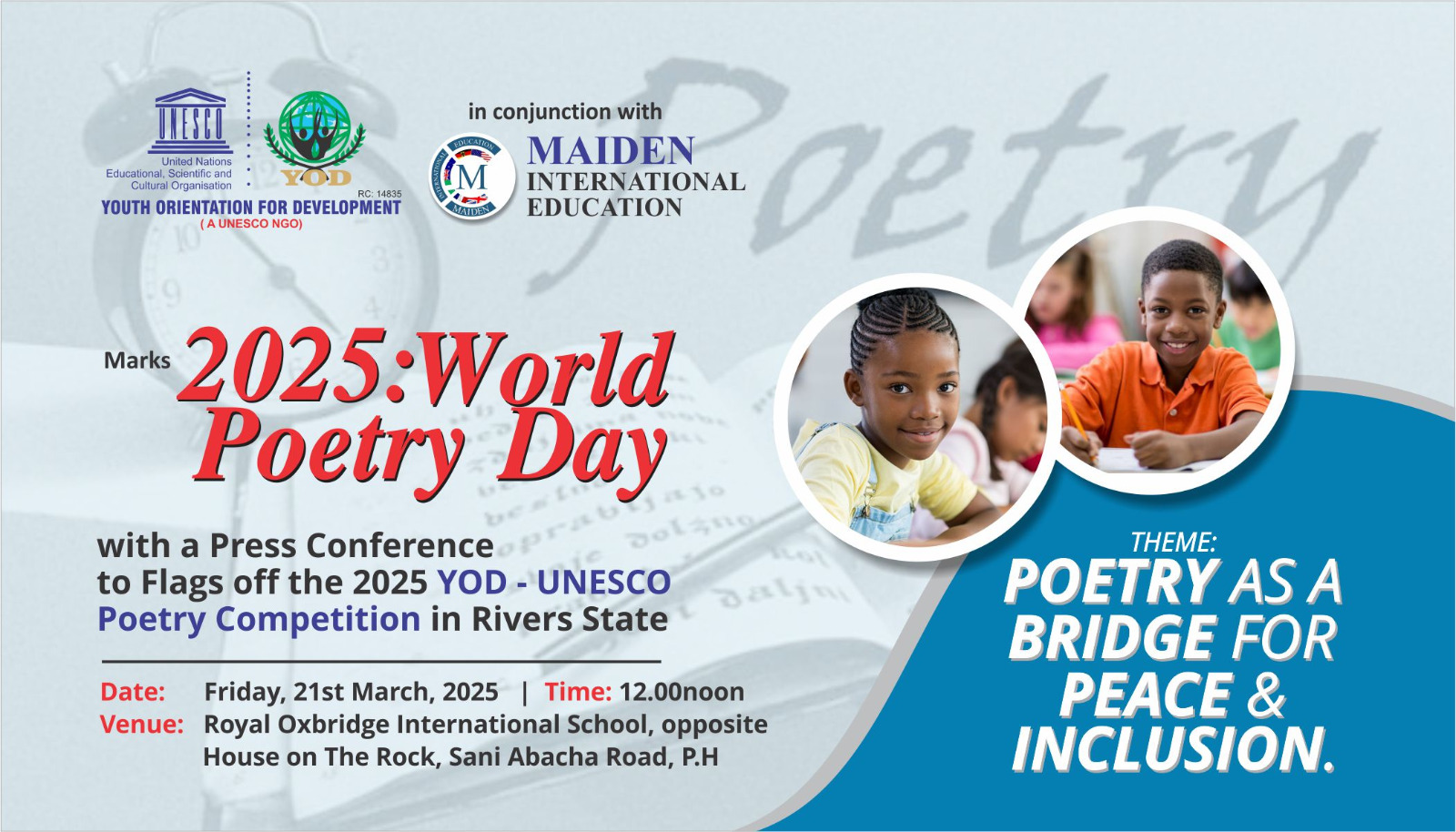 World Poetry Day 2025