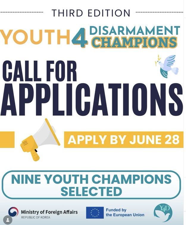 The UNODA Youth4Disarmament Champions Programme 2026/2027 for young peace and security Leaders