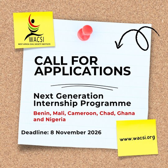The WACSI Next Generation Internship Programme 2027 for young graduates and early-Career professionals (Fully Funded)